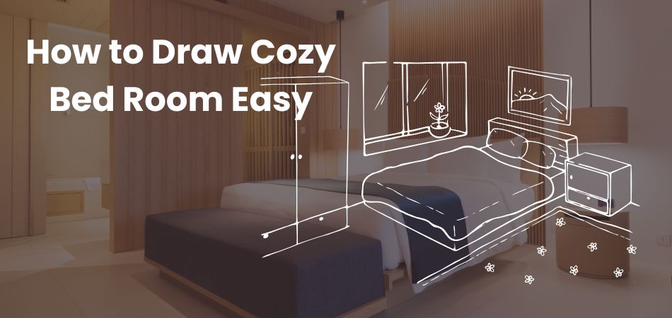 How to Draw Cozy Bed Room Easy